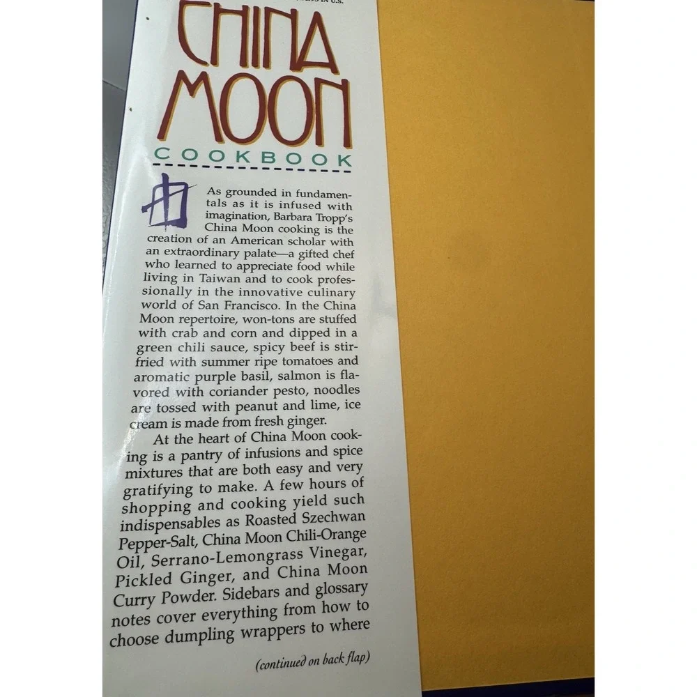 The China Moon Cookbook‎ - Hardcover By Tropp, Barbara - VERY GOOD